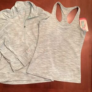 Light Heather Gray Women's Racerback Tank Top - Brand: